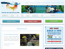 Tablet Screenshot of acvaristica.info